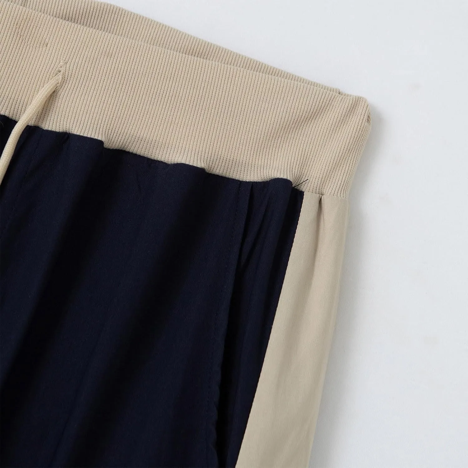 Men's Casual Cotton Cargo Pants Elastic Waist with Belt Cargo Men's Cargo Pants Elastic Waistband Chino Slim Skinny