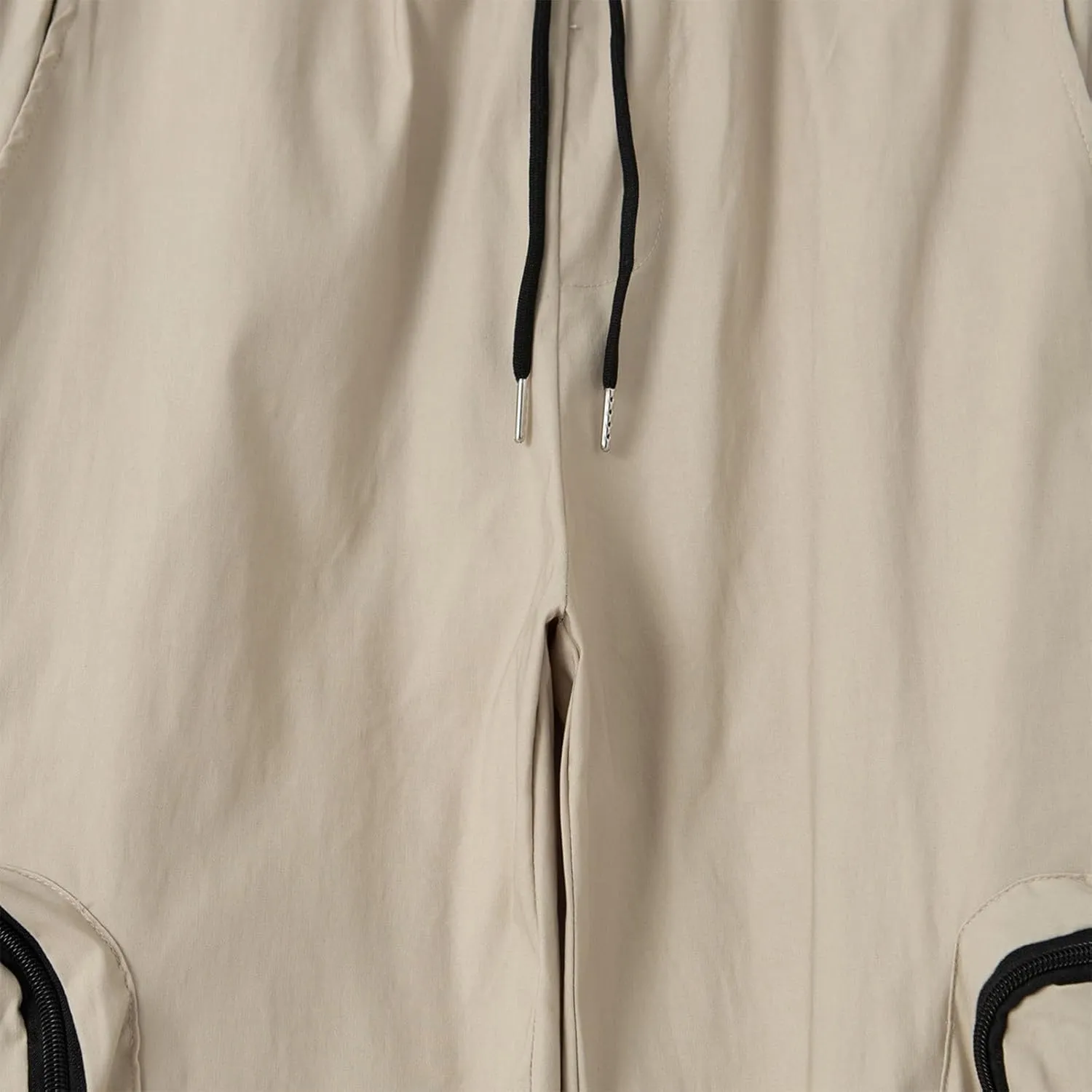 Men's Casual Cotton Cargo Pants Elastic Waist with Belt Cargo Men's Cargo Pants Elastic Waistband Chino Slim Skinny