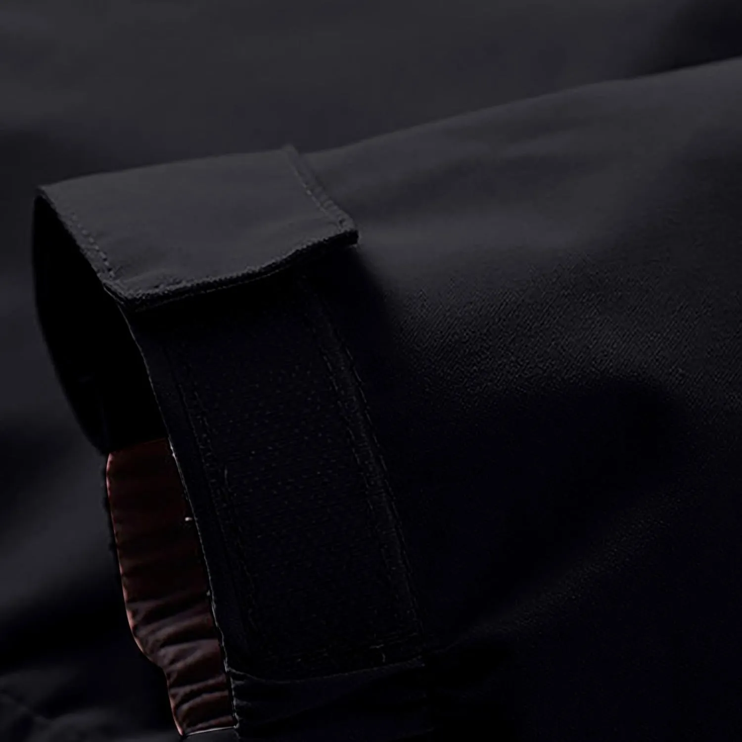 Men's Casual Hooded Jacket Coats Fashion Winter Loose Color Blocking Waterproof Outdoor Long Sleeved Windproof Jacket