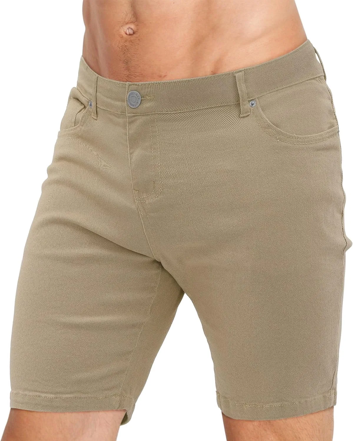 Men's Casual Slim Fit Denim Jean Shorts Skinny Stretch Summer Hot Short