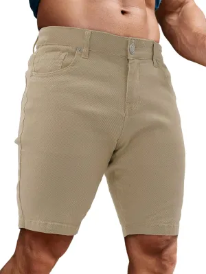 Men's Casual Slim Fit Denim Jean Shorts Skinny Stretch Summer Hot Short