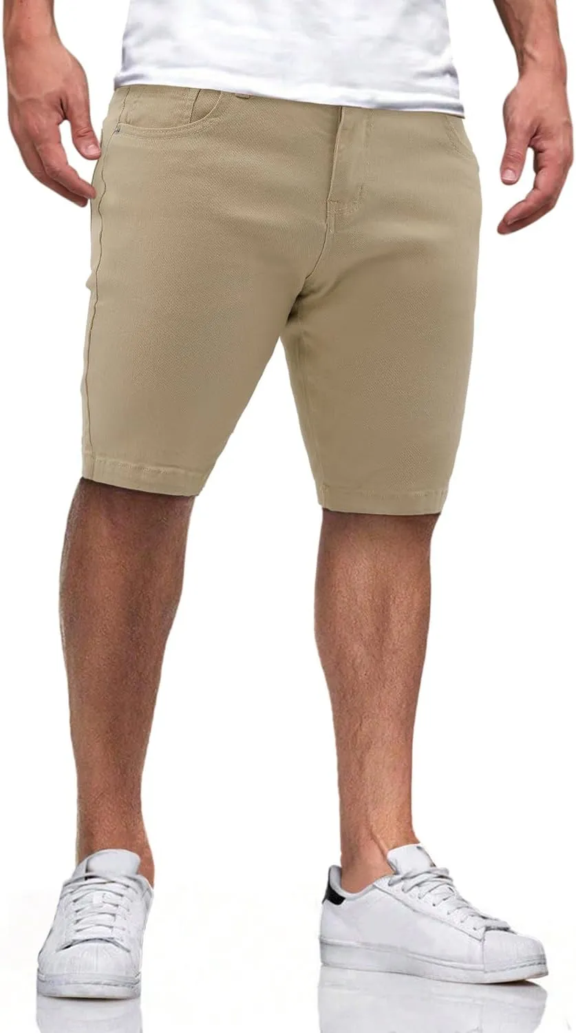Men's Casual Slim Fit Denim Jean Shorts Skinny Stretch Summer Hot Short