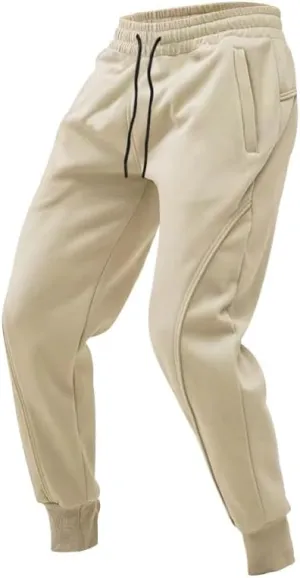Mens Casual Sweatpants Drawstring Elastic Waist Jogger Pants Active Athletic Stylish Workout Track Tapered Trousers