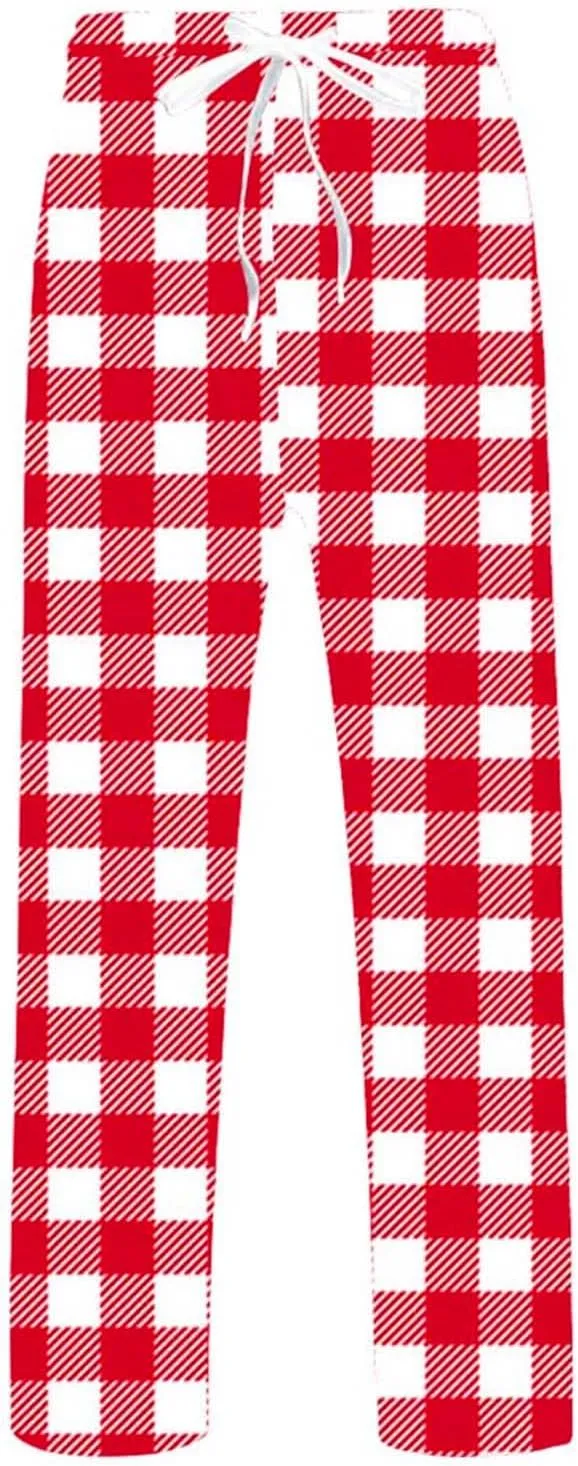 Men's Fleece Jogger Pant Men's Spring Summer Autumn and Winter Classic Fashion Leggings Plaid Wash Cotton Workout