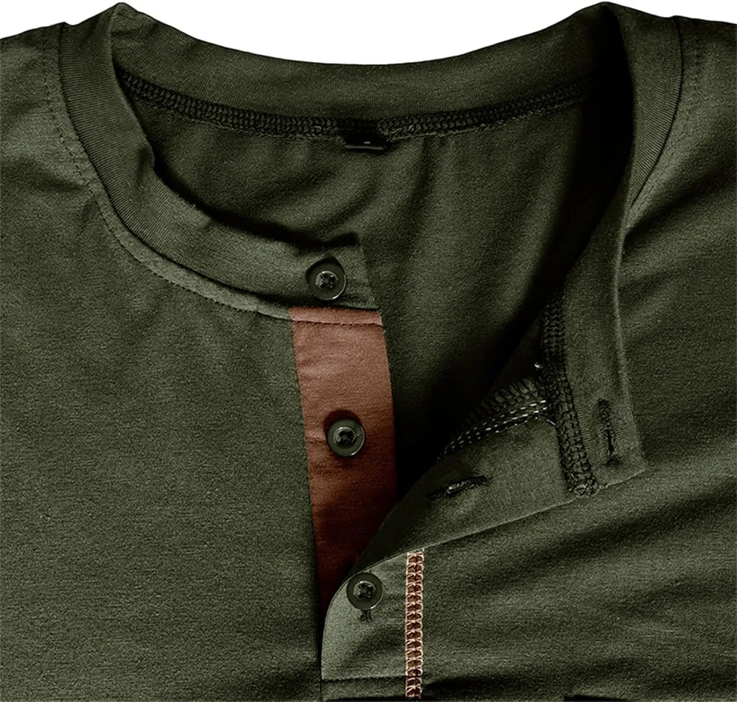 Mens Henley Shirts Long Sleeve Tactical Fleece Sweatshirt Button Pullover Sweater Casual Sweater Lightweight Pullover