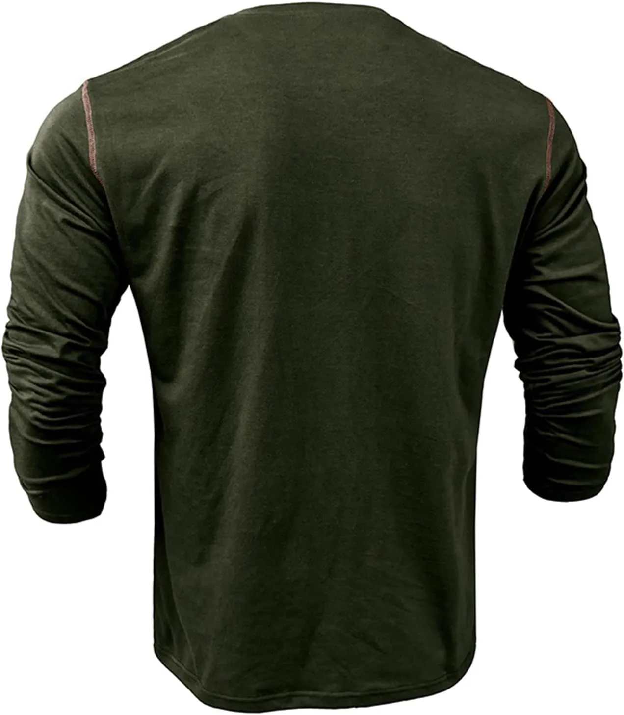Mens Henley Shirts Long Sleeve Tactical Fleece Sweatshirt Button Pullover Sweater Casual Sweater Lightweight Pullover