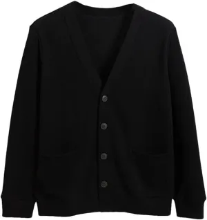 Men's Knitted Cardigan Sweater Casual V-Neck Cardigans Long Sleeve Button Down Sweaters