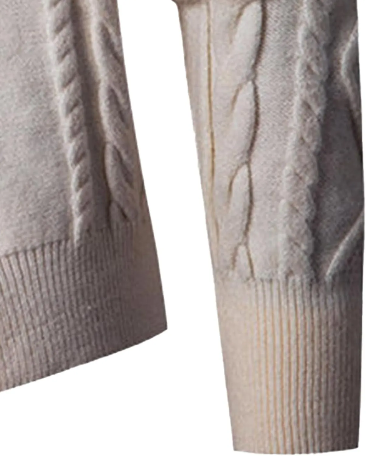 Mens Stand Collar Button Down Cardigan Open Front Ribbed Big Tall Sweaters Cable Knit Silm Fit Cardigans Sweater