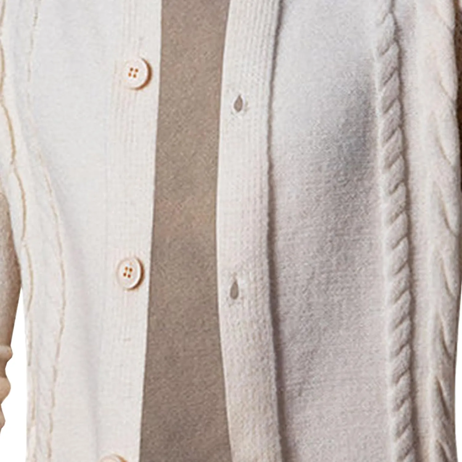 Mens Stand Collar Button Down Cardigan Open Front Ribbed Big Tall Sweaters Cable Knit Silm Fit Cardigans Sweater