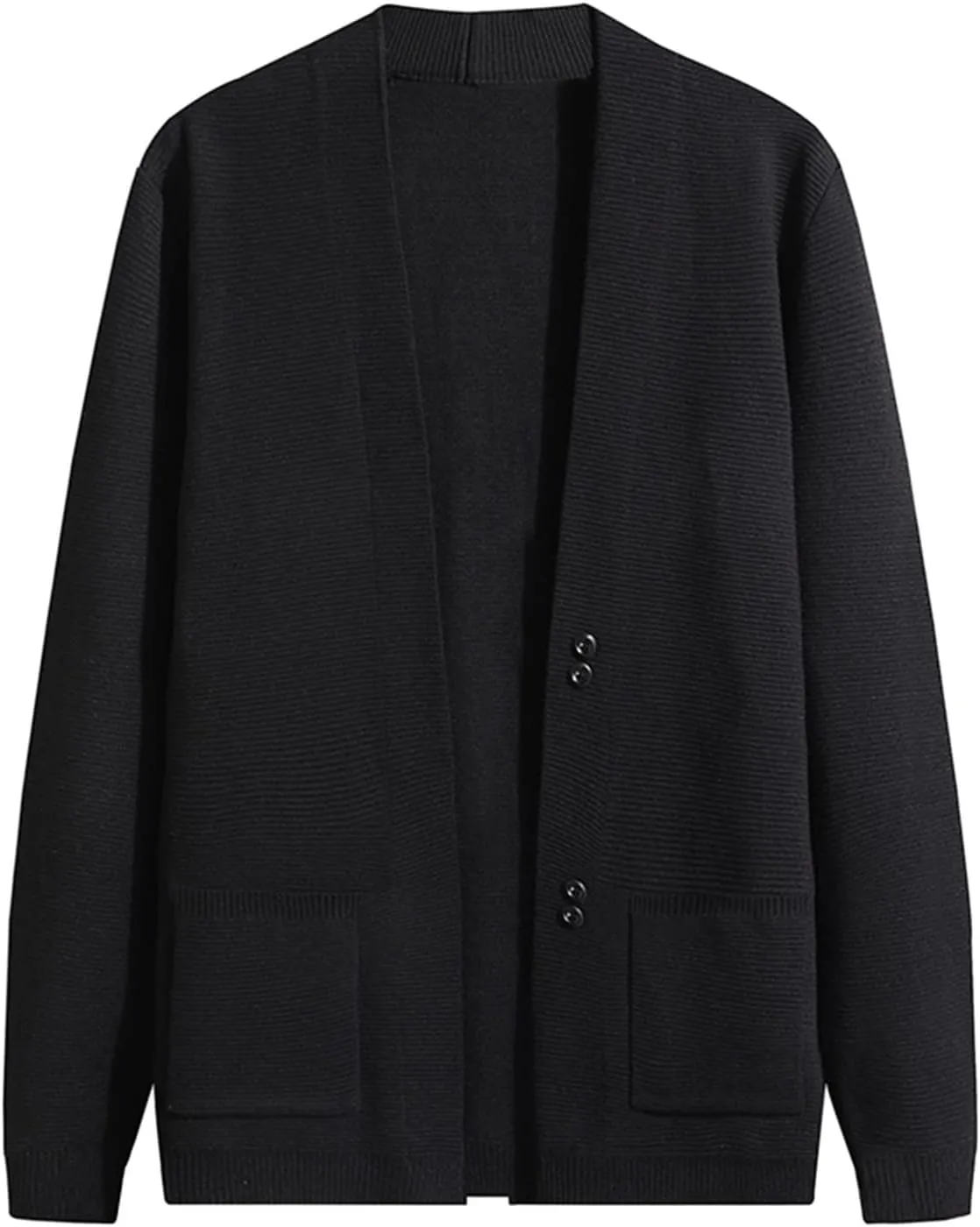 Mens Sweater Men's Wool Blended Cardigan Sweaters V Neck Button Down Cardigans with Pockets