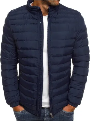 Mens Winter Down Puffer Jacket Packable Lightweight Down Jacket Windproof Outerwear Men Quilted Jackets Coat 2023