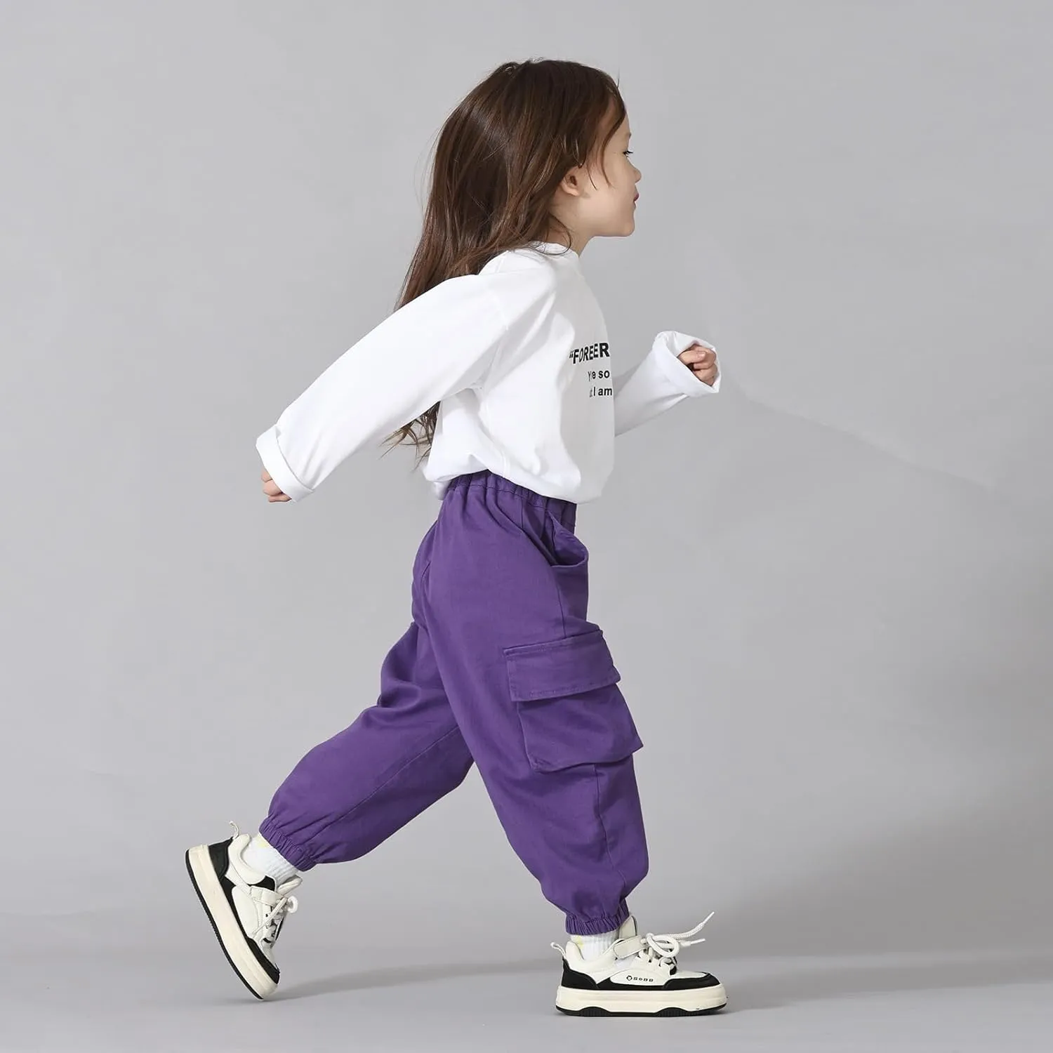 MINI PANDA Toddler Pants Girls&Boys，Stretch Twill Chino Toddler Pants