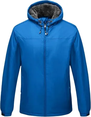 Mmoneyake Men's Waterproof Rain Jacket Tactical Jacket Winter Snow Ski Jacket Water Resistant Softshell Fleece Lined Coats