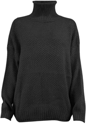 Oversized Sweaters for Women Loose Long Sleeve Pullovers Top Turtle Neck Plus Size Sweaters Chunky Knit Sweater