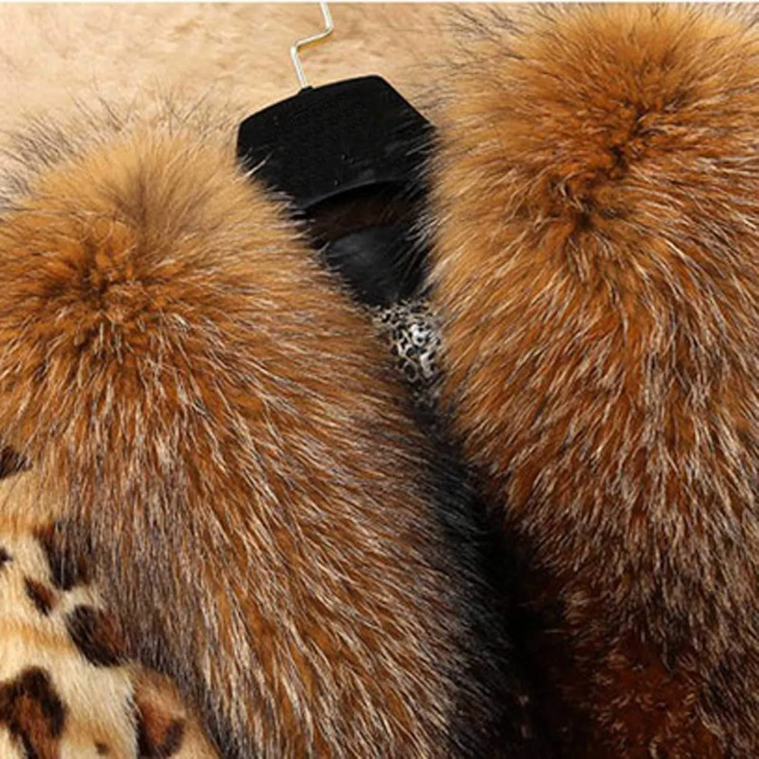 SHOPESSA Womens Winter Fashion Outerwear Faux Fur Plush Leopard Long Mink Coat Fuzzy Sherpa Jacket Wool Fleece Trench Coat