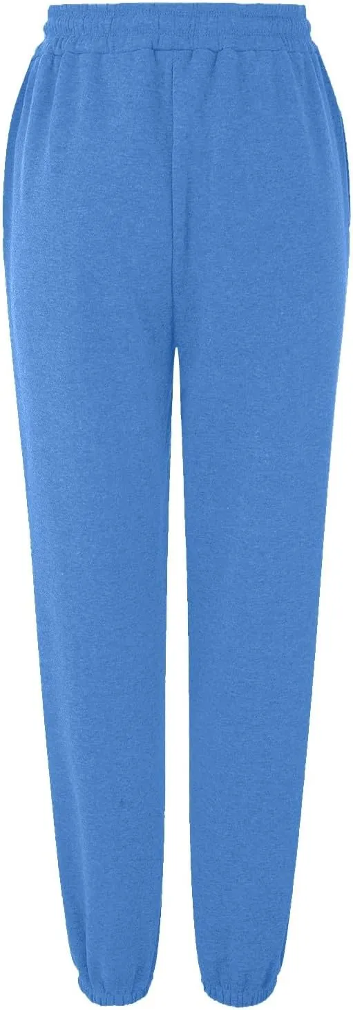 Sweatpants Women Cinch Bottom Baggy High Waisted Sweat Pants Casual Joggers Y2k Aesthetic Warm Trousers with Pockets
