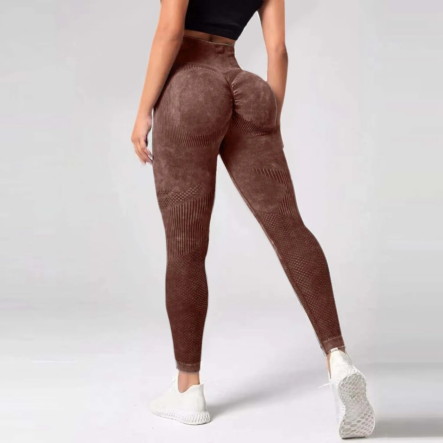 Tie Dye Workout Leggings for Women High Waist Tummy Control Lifting Yoga Pants for Athletic Running Hiking