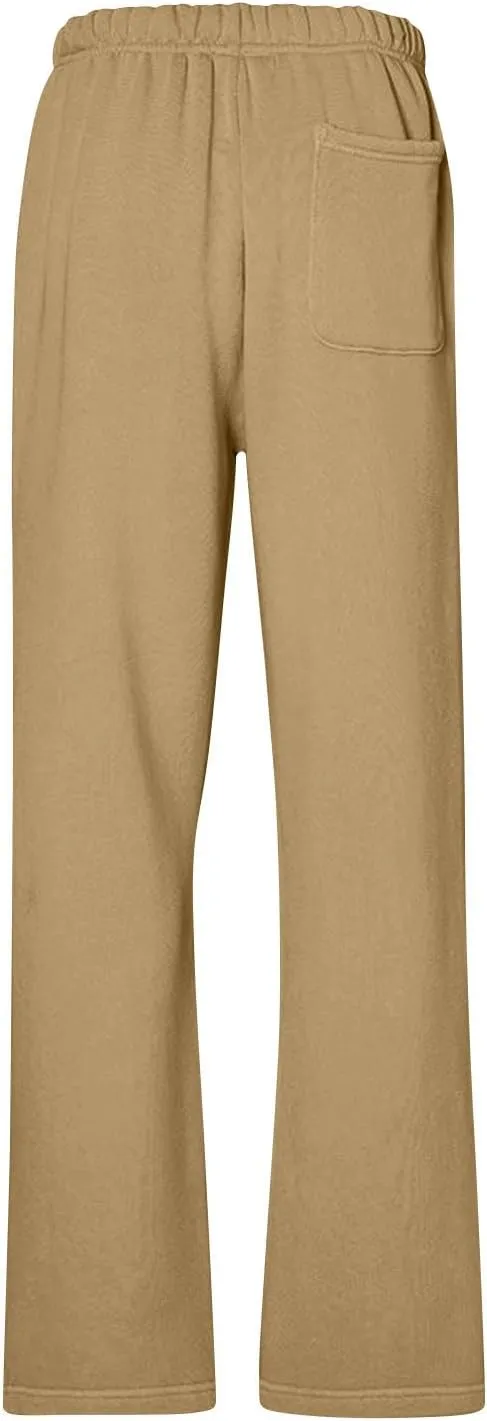 Wide Leg Sweatpants Women Casual Comfy Fleece Lined Joggers Baggy Drawstring Low Rise Sweat Pants with Pockets