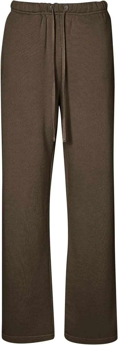 Wide Leg Sweatpants Women Casual Comfy Fleece Lined Joggers Baggy Drawstring Low Rise Sweat Pants with Pockets