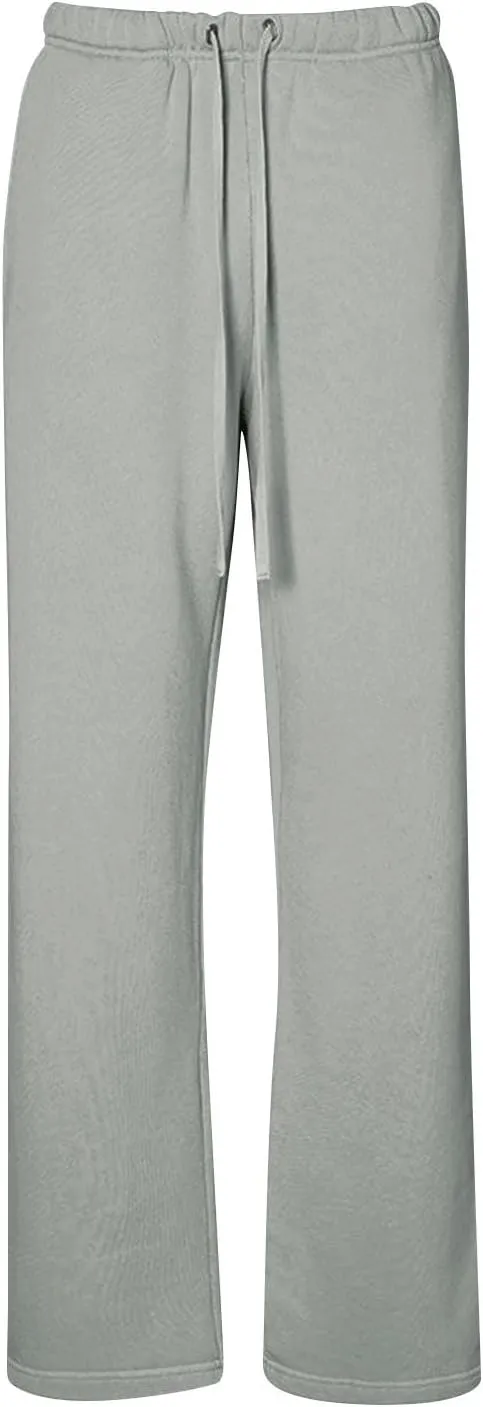 Wide Leg Sweatpants Women Casual Comfy Fleece Lined Joggers Baggy Drawstring Low Rise Sweat Pants with Pockets