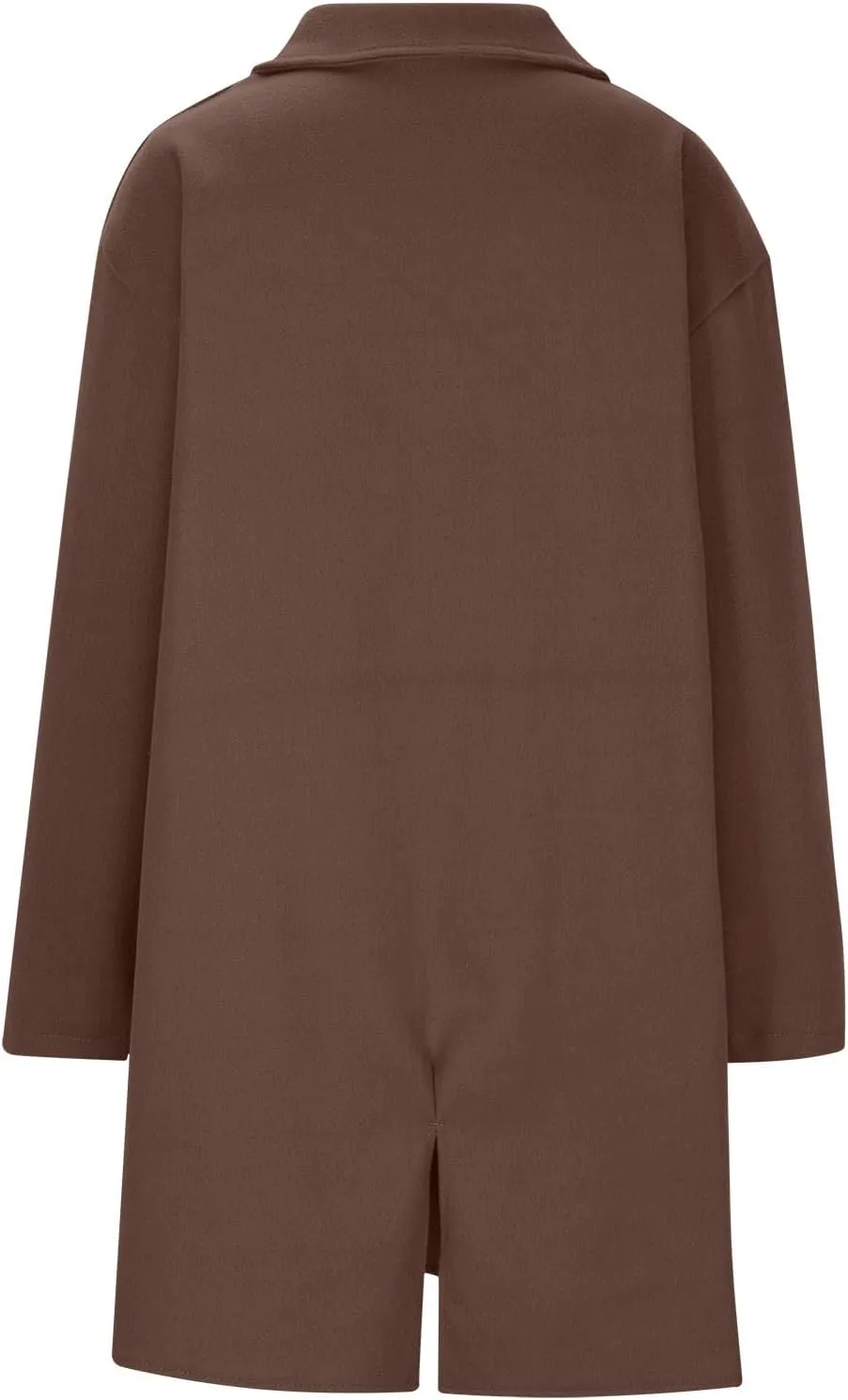 Winter Trench Coats for Women Wool Blend Peacoat Long Jackets Double Breasted Overcoats Lightweight Cardigans