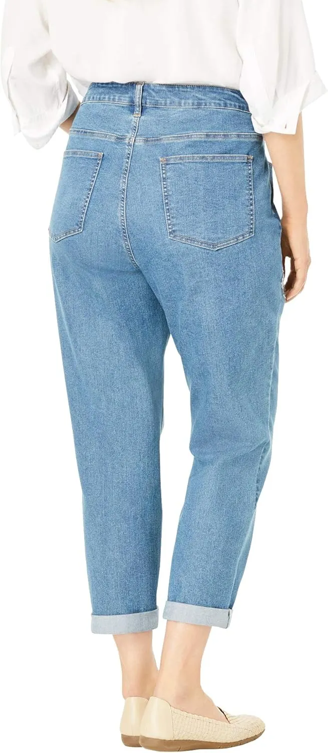 Woman Within Women's Plus Size Petite Girlfriend Stretch Denim Jean