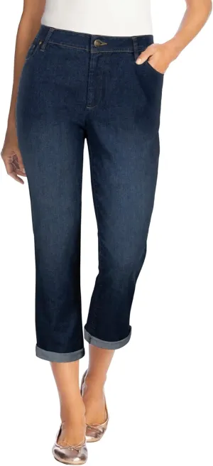 Woman Within Women's Plus Size Petite Girlfriend Stretch Denim Jean