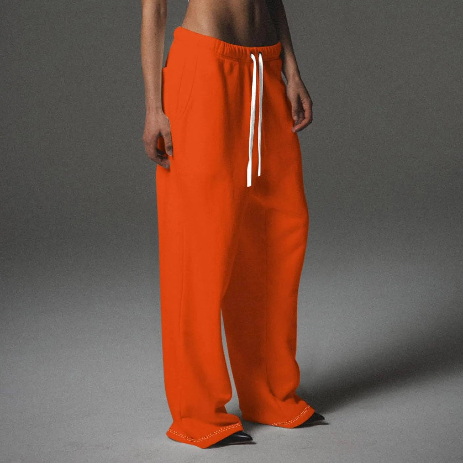 Womens Cargo Sweatpants Oversized Fleece Joggers Fall Fashion Outfits Y2k Clothes 2025 Workout Joggers Pants Pockets