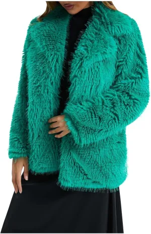 Women's Coats Autumn And Winter Plush Long Sleeve Warm Cardigan Coat, S-2XL