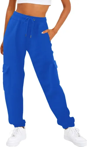 Women's High Waisted Joggers Pants Drawstring Running Athletic Sweatpants Lightweight Joggers Athletic Track Pants