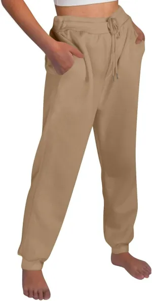 Womens Joggers with Pockets Baggy High Waisted Fleece Lined Jogger Sweatpants Casual Sport Cinch Bottom Sweatpants