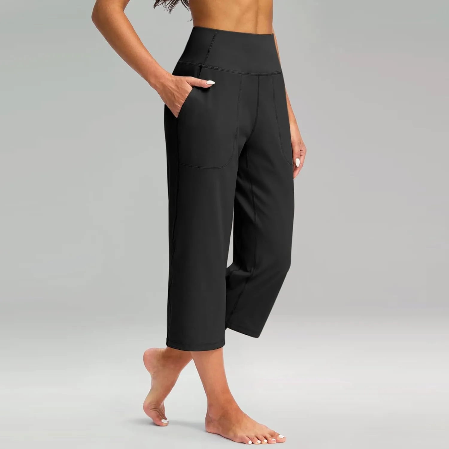 Womens Leggings Cropped Elastic Pants for Women Fashion Casual Fashion Shorts Trousers Solid Ppants Jeans Women Plus