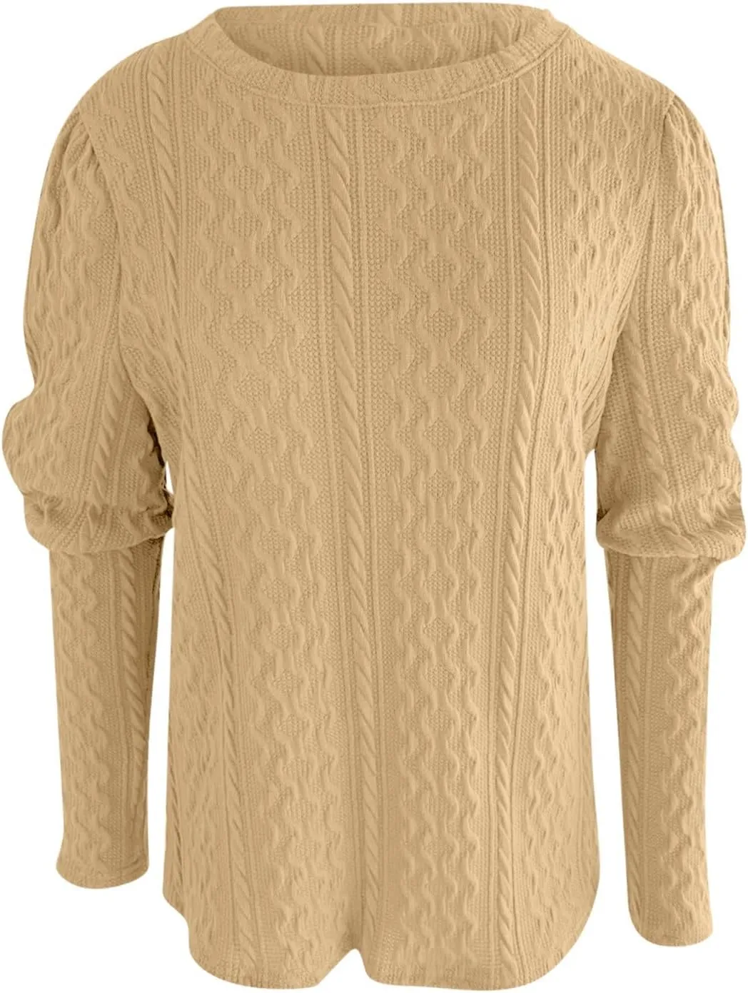 Women's Long Cardigans Pullover Casual Knit Sweaters Sleeve Crewneck Sweater Tops Oversized Sweater