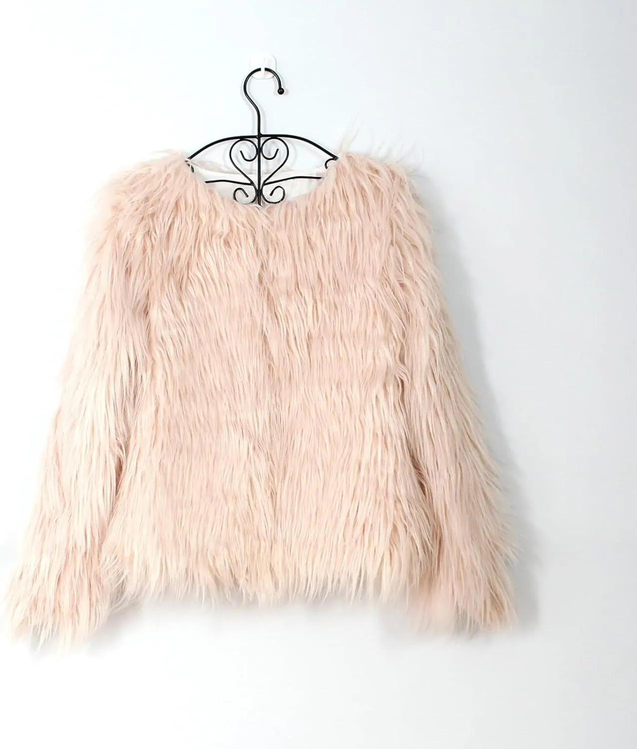 Womens Open Front Faux Fur Cardigan Winter Fashion Oversize Thermal Jackets Casual Long Sleeve Chunky Fuzzy Outwears
