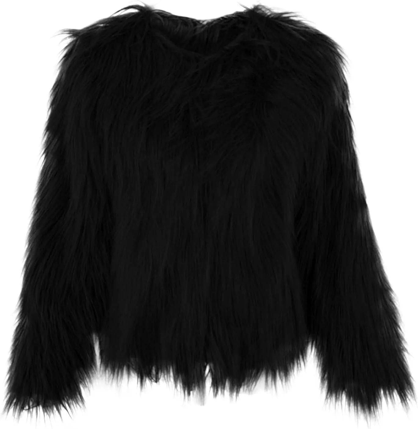Womens Open Front Faux Fur Cardigan Winter Fashion Oversize Thermal Jackets Casual Long Sleeve Chunky Fuzzy Outwears
