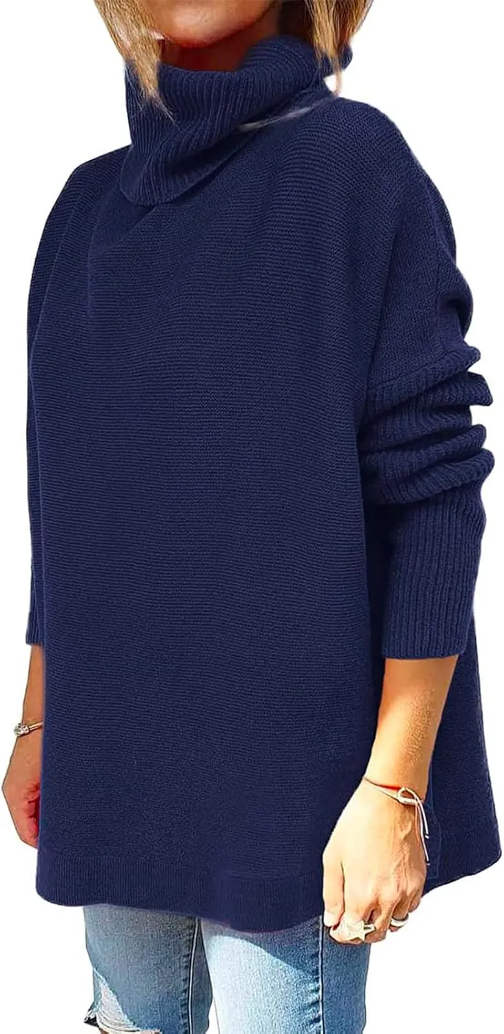 Womens Sleeve Loose Shoulder The Casual Off Pullover Long Knitted Sweater Women's Blouse Pullover Sweater Jacket