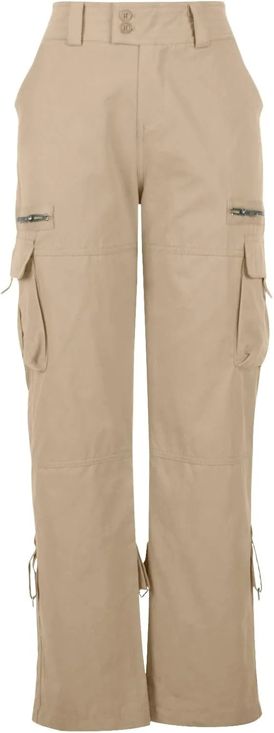 Women's Stretchy Tactical Cargo Pants High Waisted Casual Joggers Plus Size Skinny Trousers Cargo Pants with 6 Pockets