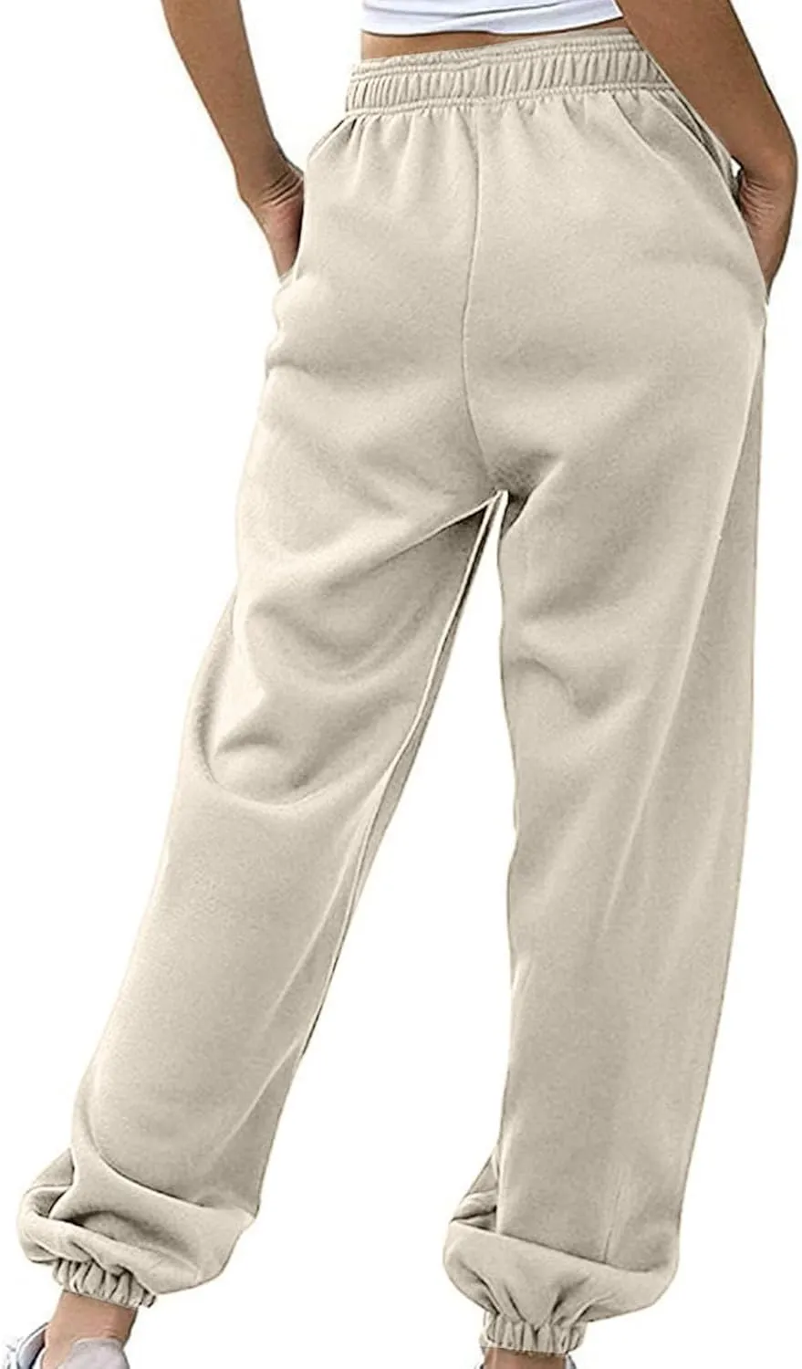 Womens Sweatpants 2024 High Waisted Baggy Sweatpants Joggers Sport Active Workout Jogger Pants with Pocket Trousers