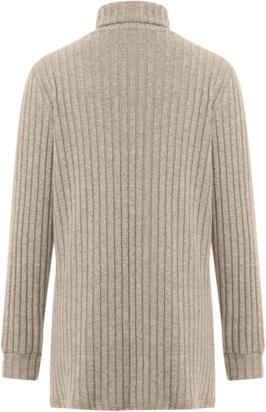 Womens Tunic Tops Sweater Turtleneck Long Sleeve Shirts Oversized Sweaters Pullover with Pockets Fall Fashion 2024