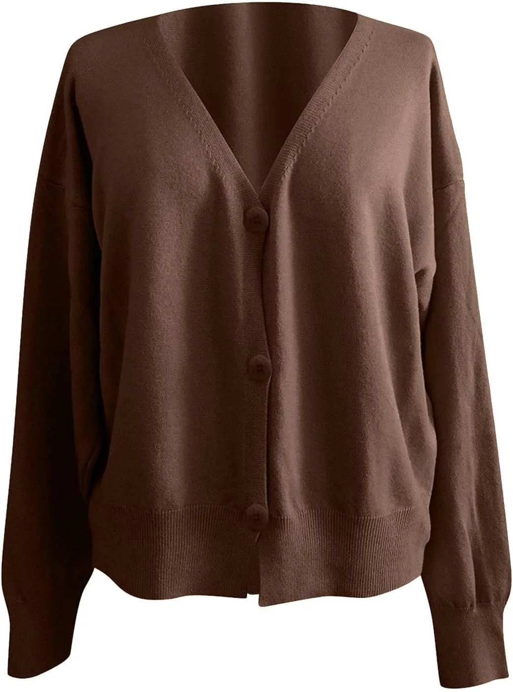 Women's Vintage Preppy Cable Knit Cardigan Sweather Casual Plain Artistic Aesthetic Oversized Crop Jacket Tops Clothes