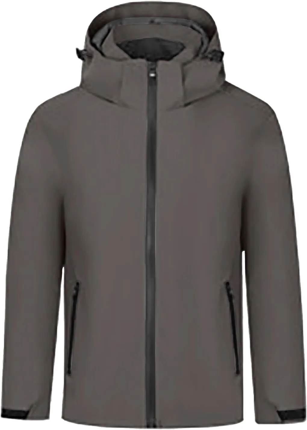 Women'sLoose Fit Hooded Windproof Fashion Winter Solid Long Sleeved Jacket Coats Classic Zipper With Pockets Jacket