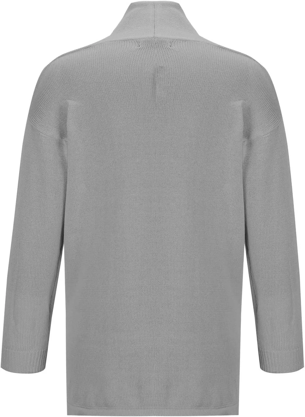 XUNRYAN Men's Open Front Cardigan Knit Ribbed Sweater Jacket Shawl Collar Cardigans Loose Fit Chunky Sweater Coat Pockets