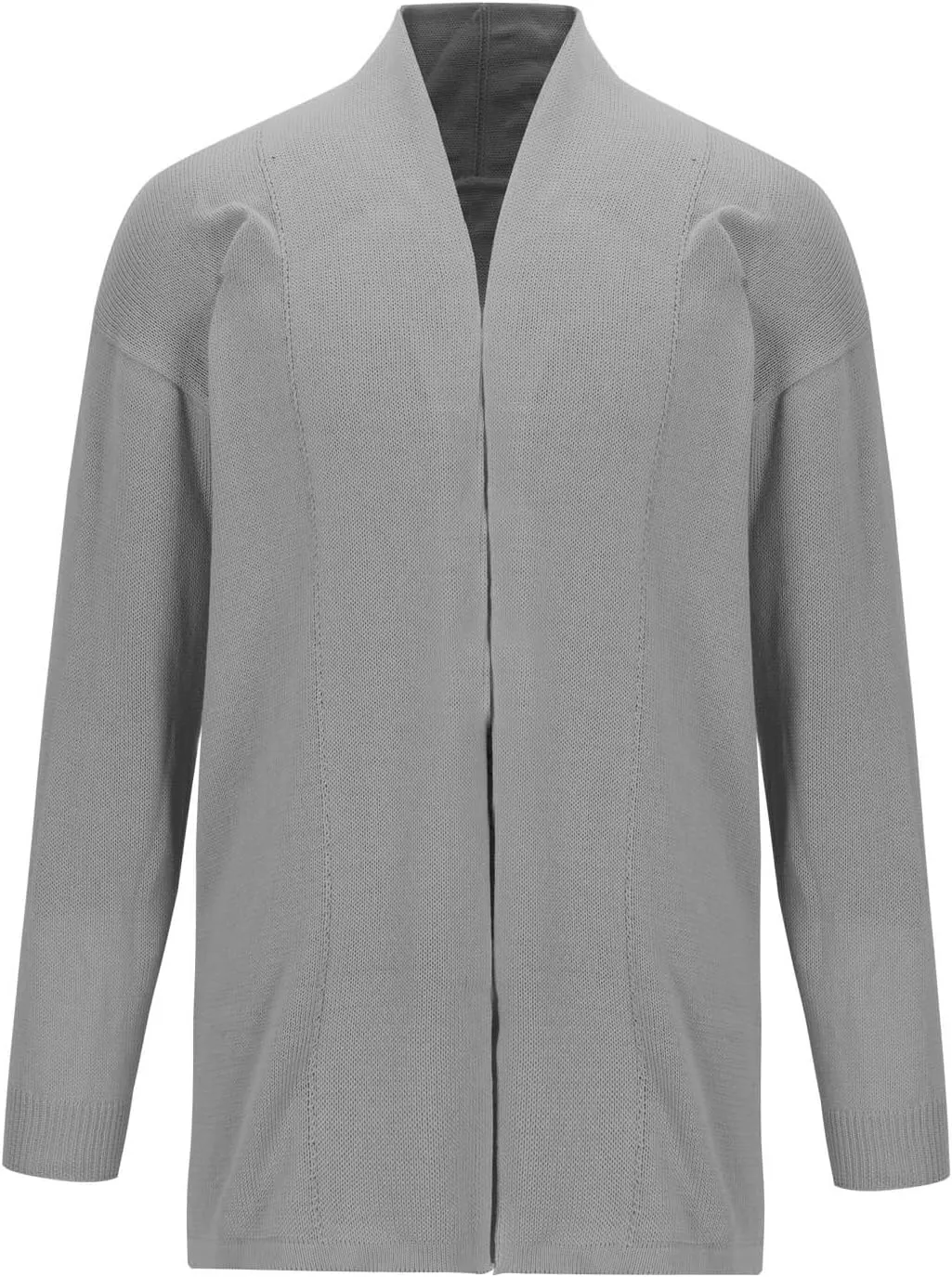 XUNRYAN Men's Open Front Cardigan Knit Ribbed Sweater Jacket Shawl Collar Cardigans Loose Fit Chunky Sweater Coat Pockets